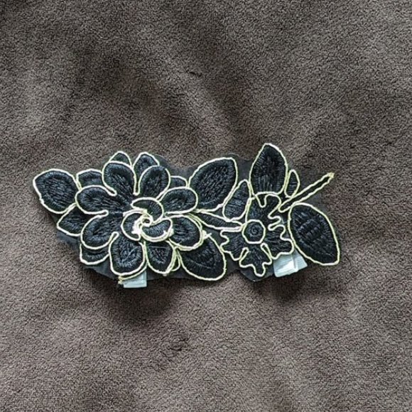 Weissman jazz costume green and black sequin size SC/S/small with hairclip - Picture 4 of 6